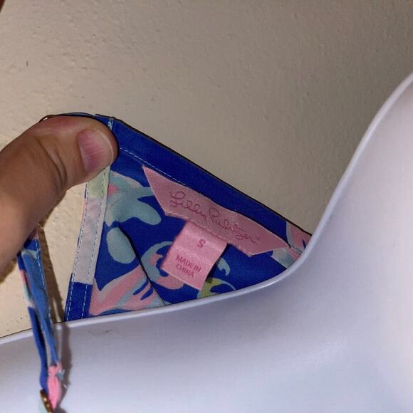 Lilly Pulitzer Alora Silk Tank Top Women’s Size S Handkerchief Hem - Picture 4 of 7